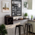 Furniture Of America Hazen Mid Century Floating Wine Rack