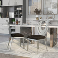 Serenia Contemporary Black Dining Chairs Set Of 2 By Foa