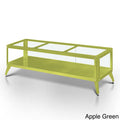 Furniture Of America Linden Modern Glass Top Tv Stand