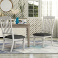 Tyler Rustic Antique White Dining Chair Set Of 2 By Foa
