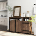 Furniture Of America Trippe Rustic Country Walnut 47 Inch Buffet Server