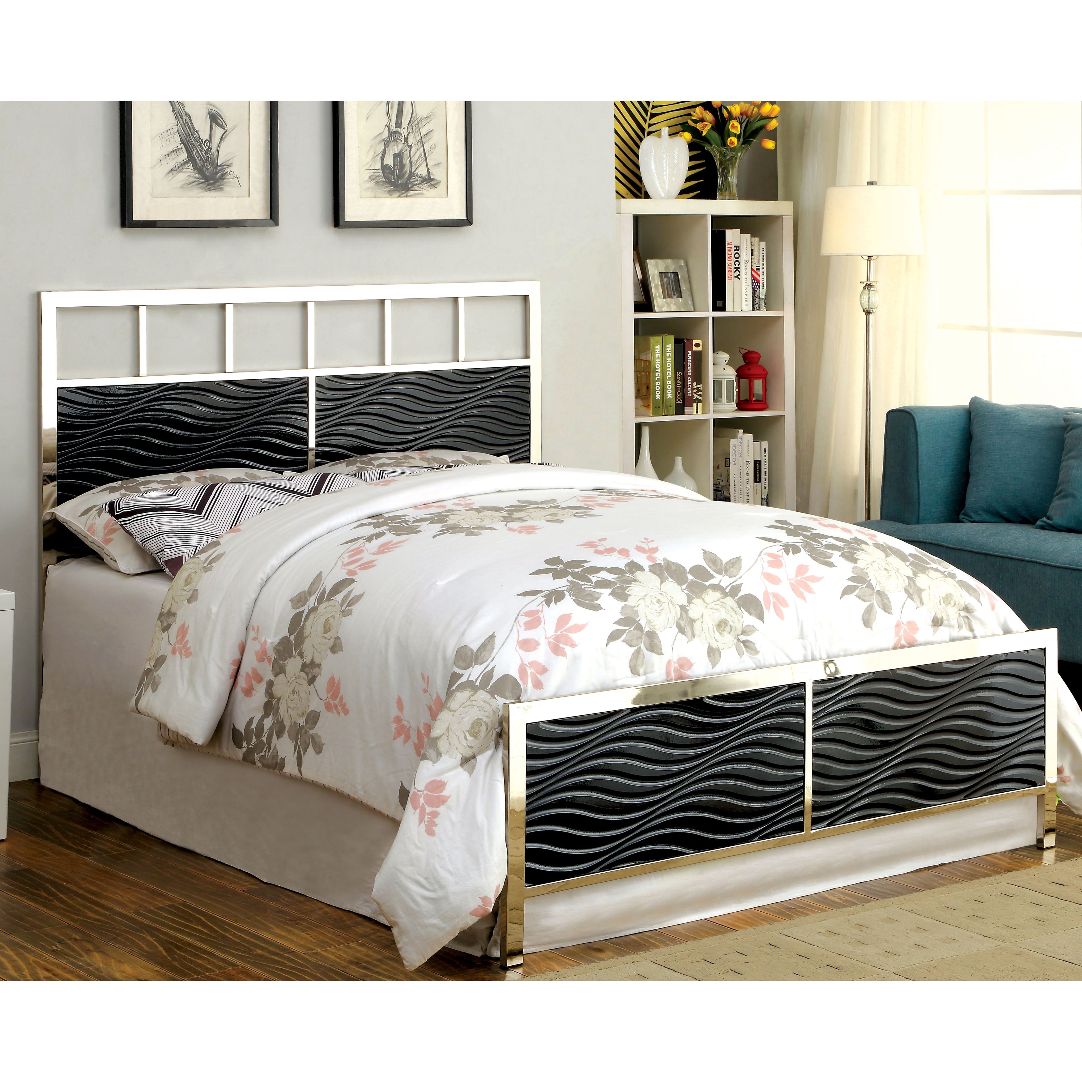 Hypno Modern Black Headboard And Footboard Set By Foa