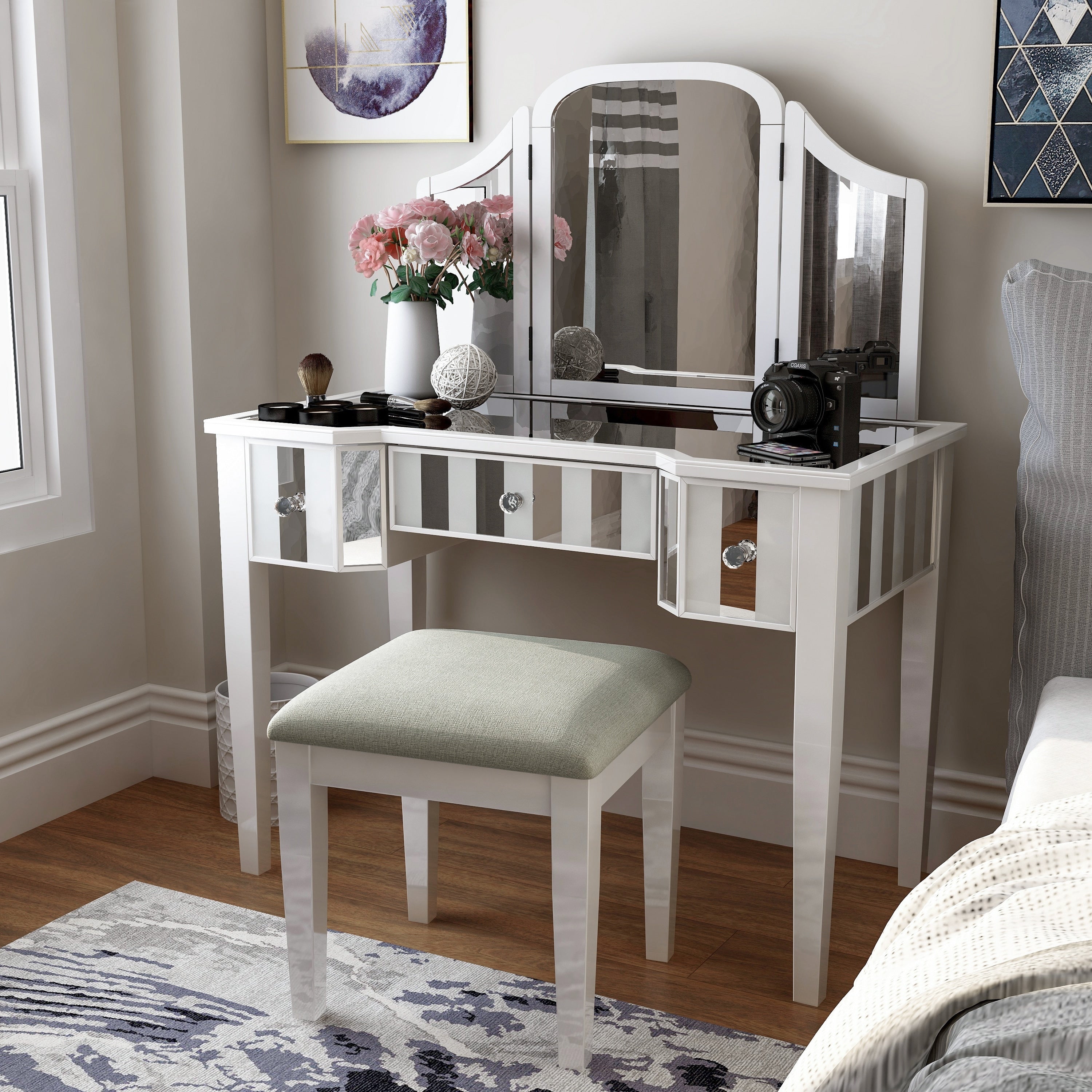 Inno Glam 3 Piece Vanity Set By Foa