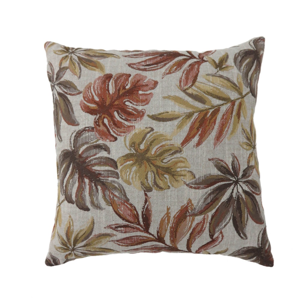 Furniture Of America Isla Coastal Tropic Leaves Throw Pillows Set Of 2