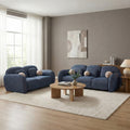 Furniture Of America Isren Modern 2 Piece Chenille Sofa Set With Pillows