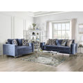 Furniture Of America Jion Contemporary Blue 2 Piece Living Room Set