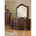 Kassania Traditional Cherry 2 Piece Dresser And Mirror Set By Foa
