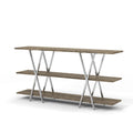 Kent Chrome Dark Oak Console Table