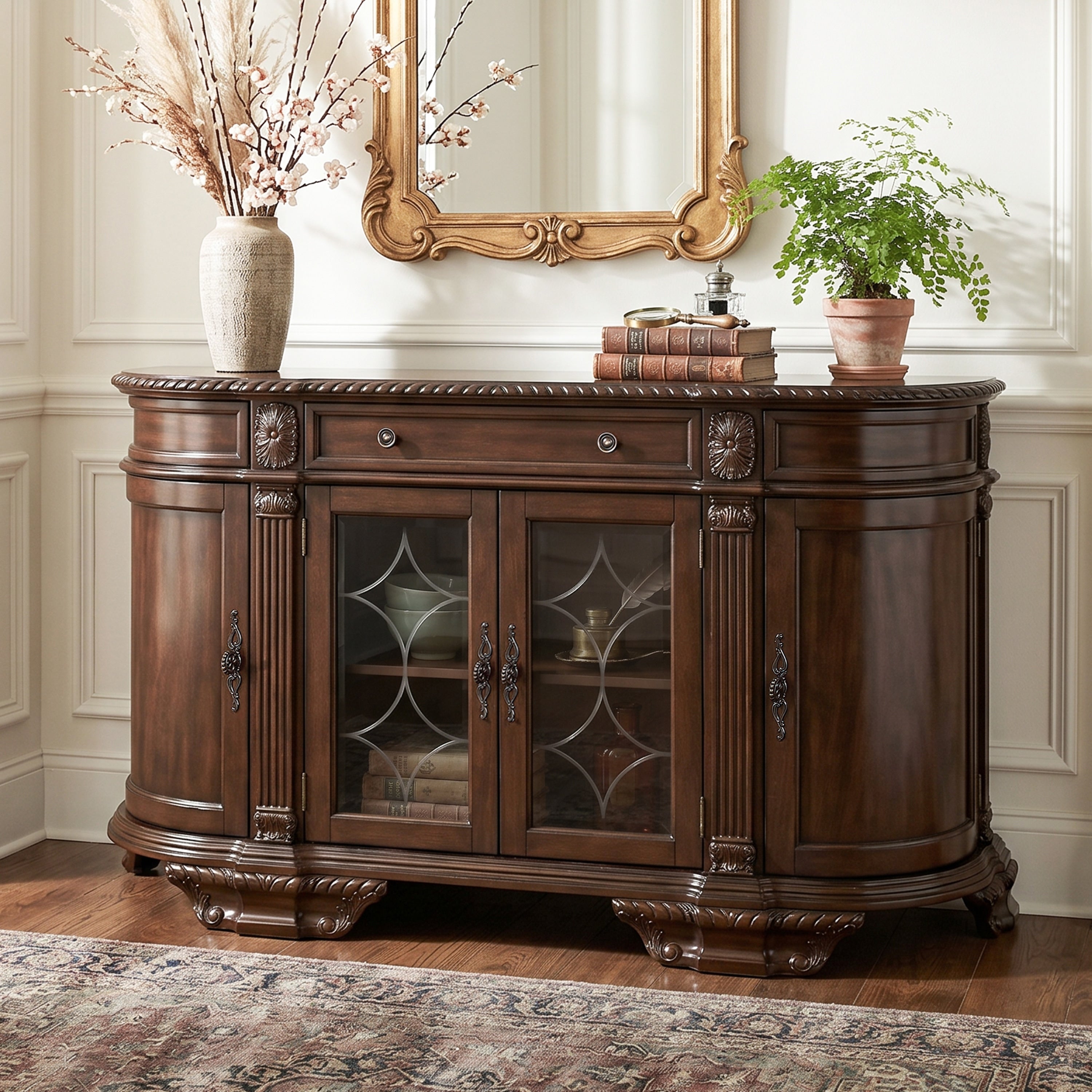 Oskarre Traditional Brown Cherry Server By Foa