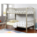Furniture Of America Olivane Champagne Gold Twin Bunk Bed