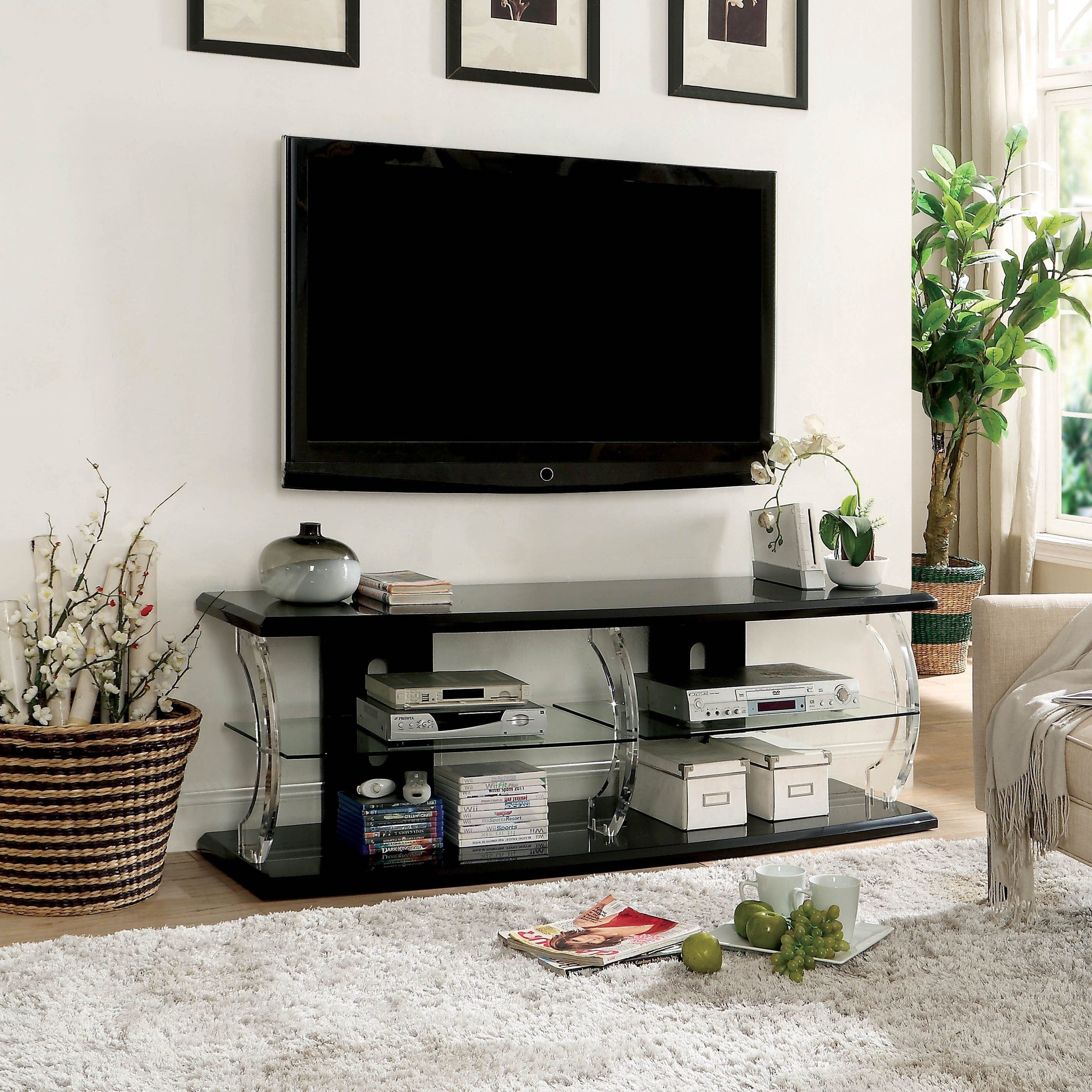 Furniture Of America Tekna Modern Tv Stand With Led