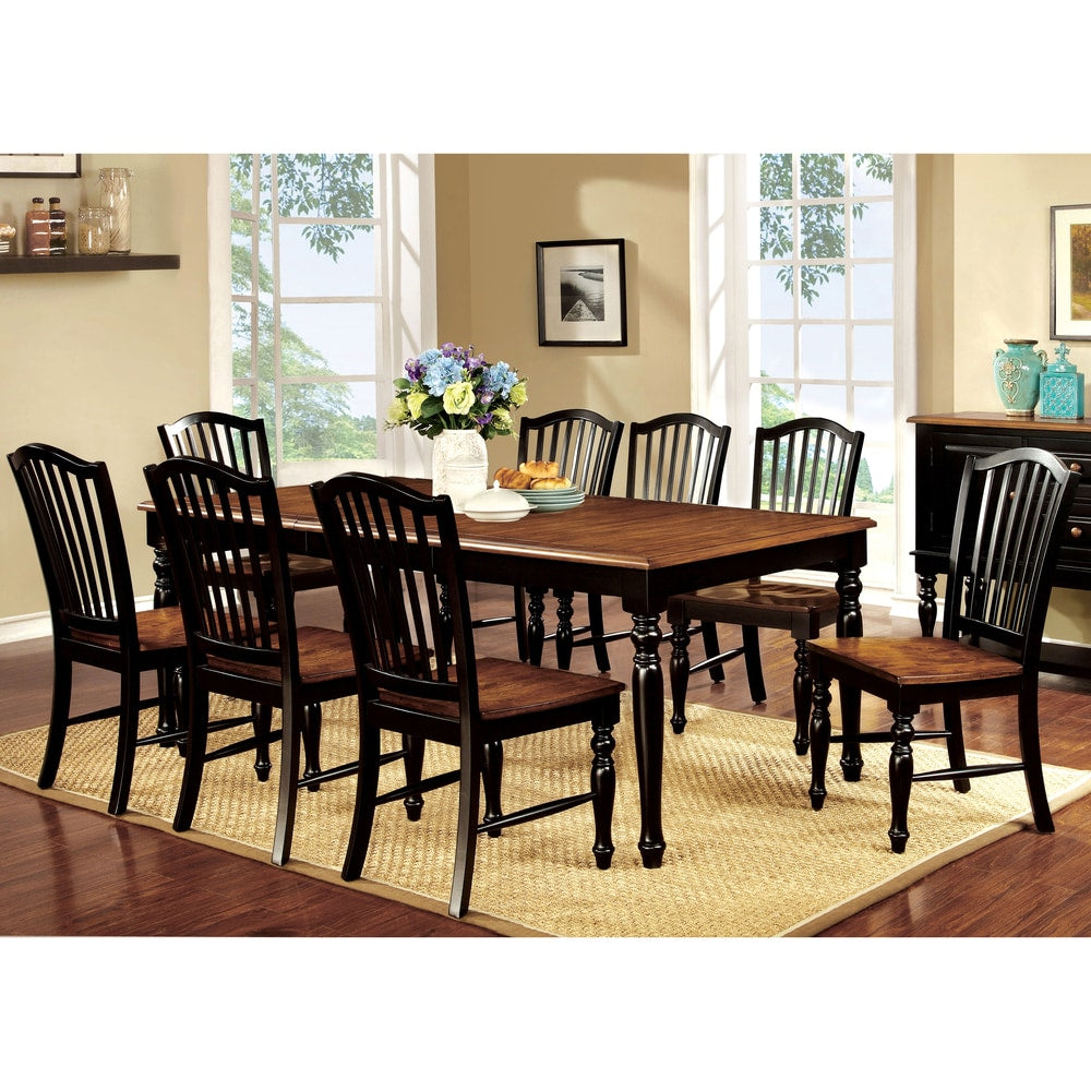 The Gray Barn Oak Glen Two Tone 9 Piece Country Style Dining Set