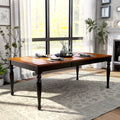 The Gray Barn Oak Glen Two Tone Country Style 18 Inch Leaf Dining Table