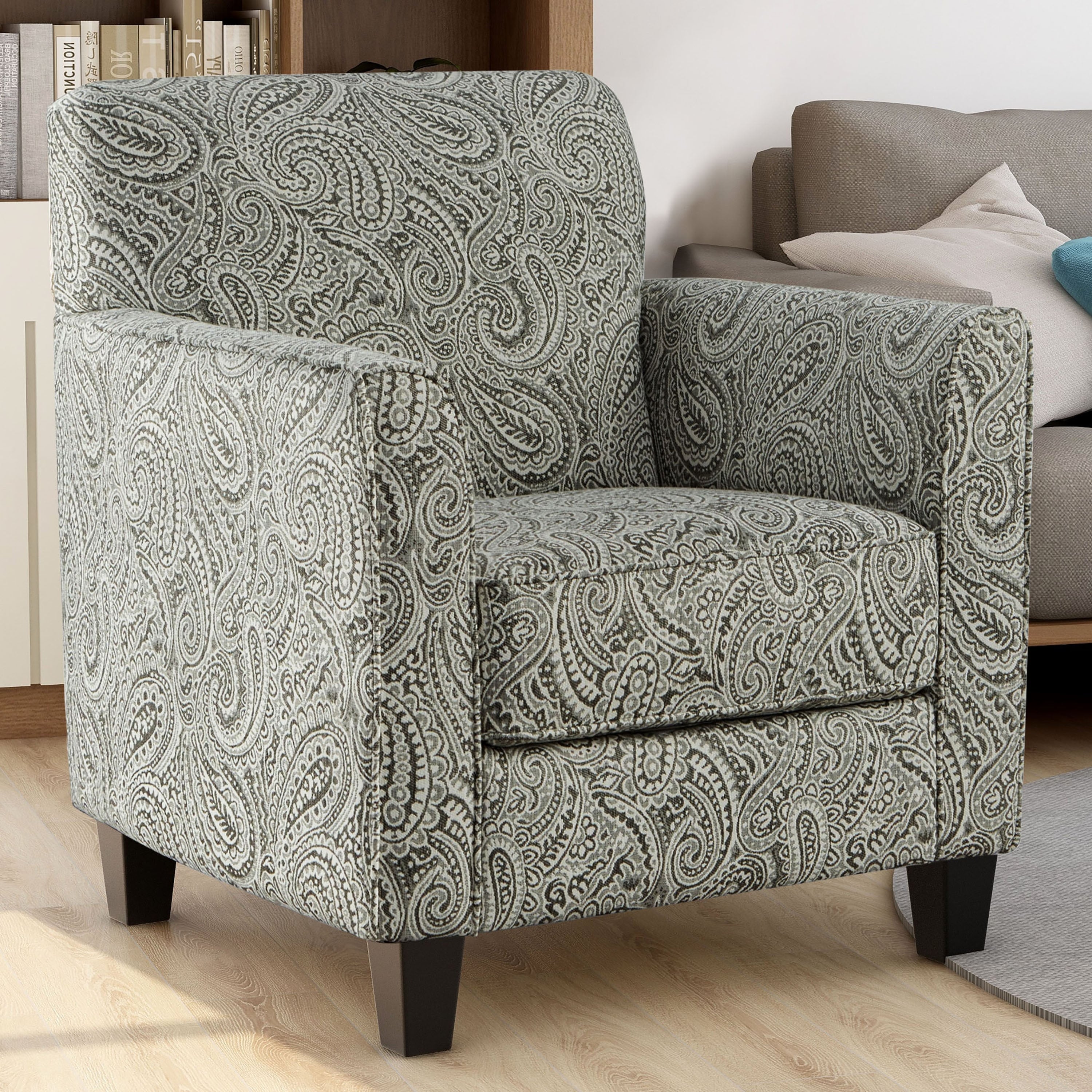 Furniture Of America Limitte Transitional Paisley Pattern Armchair