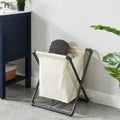 Furniture Of America Linley Sand Black Laundry Hamper