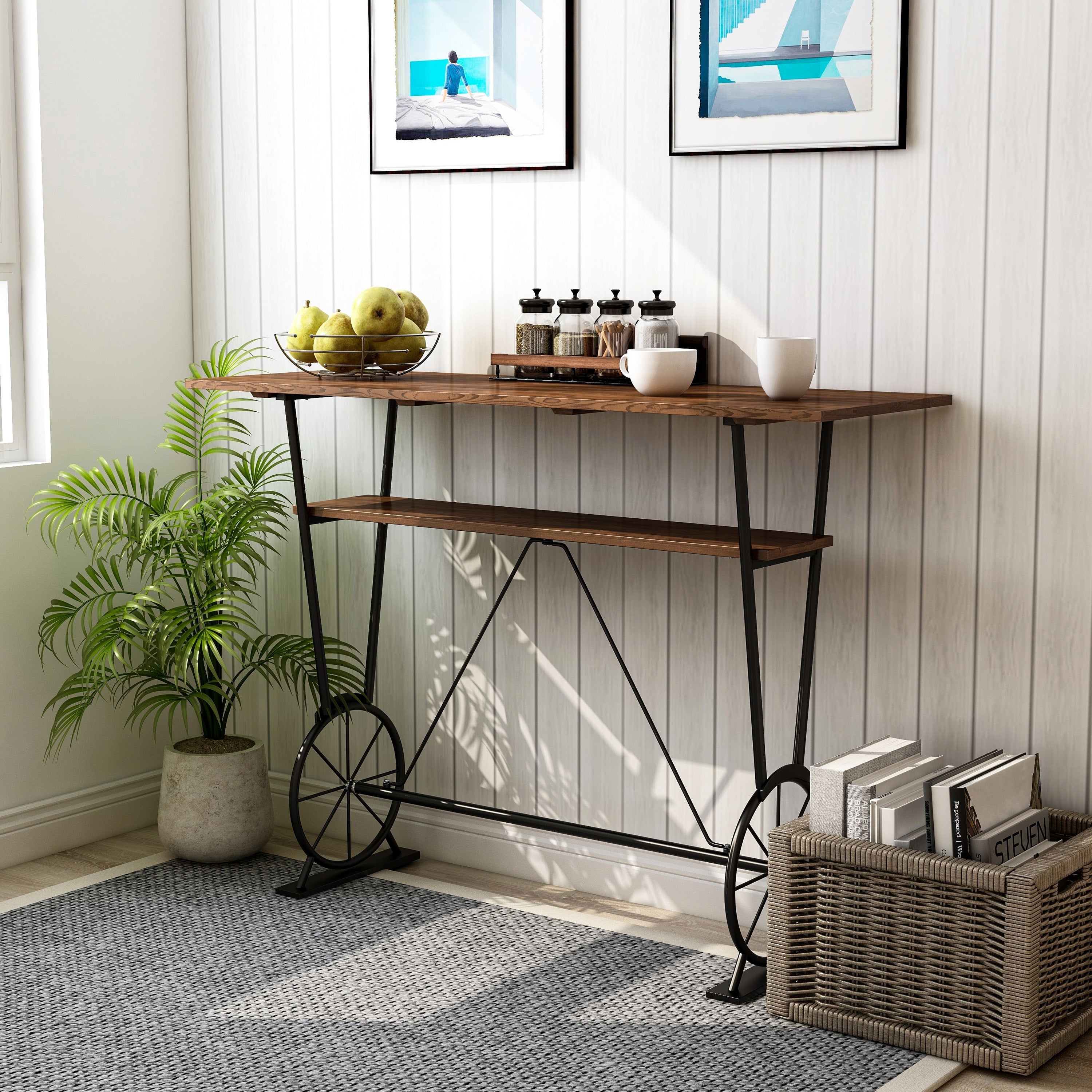 Artemi Rustic Bar Table By Foa N A