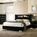 Furniture Of America Lofa Contemporary Black Panel Bed