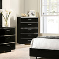 Furniture Of America Lofa Contemporary Black Solid Wood Chest
