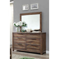 Amber Modern Natural 6 Drawer 2 Piece Dresser And Mirror Set By Foa
