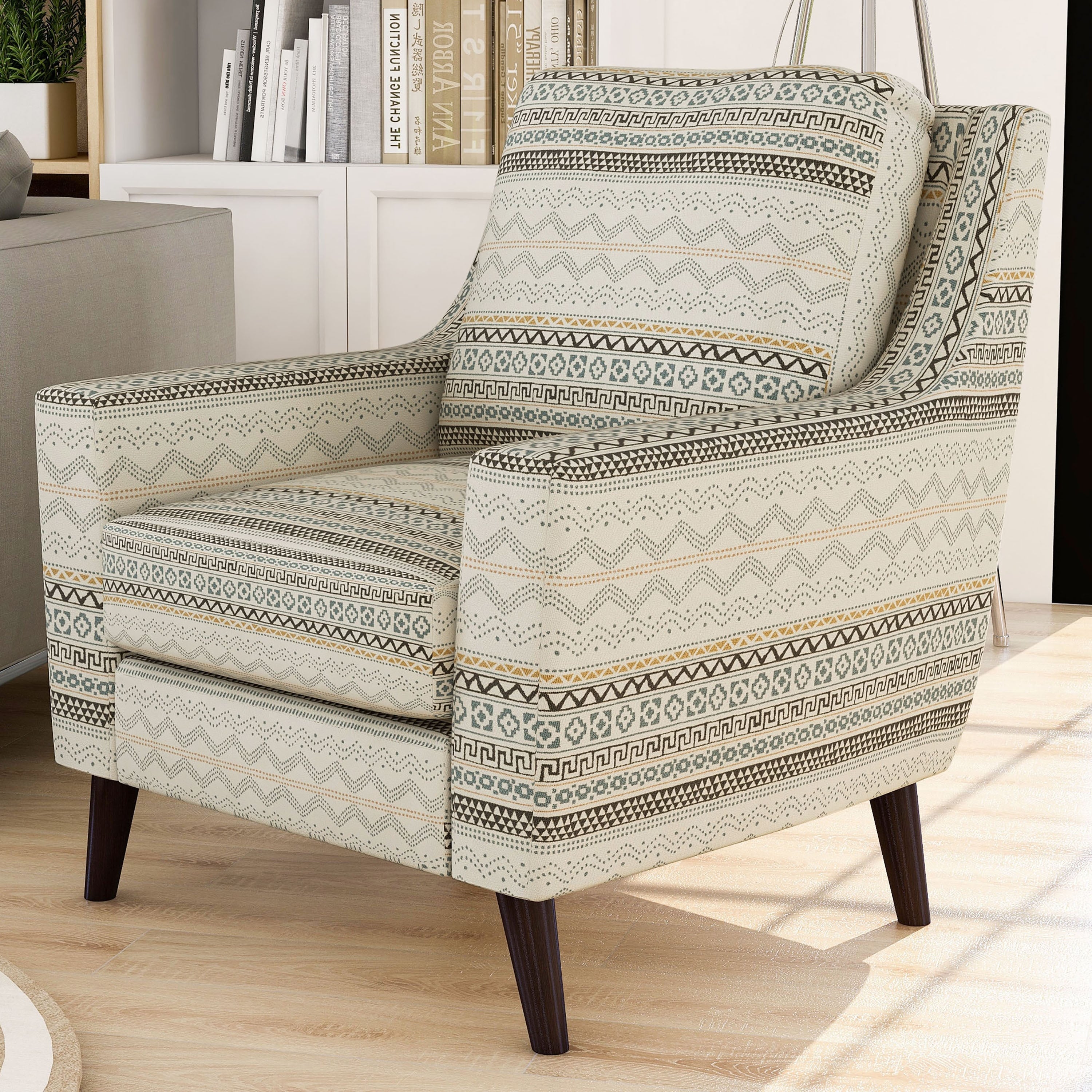 Furniture Of America Malla Transitional Tribal Chenille Armchair