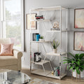 Silver Orchid Marion 72 Inch Metal Glam Display Bookcase