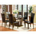 Furniture Of America Marion Contemporary 7 Piece Glass Top Dining Set