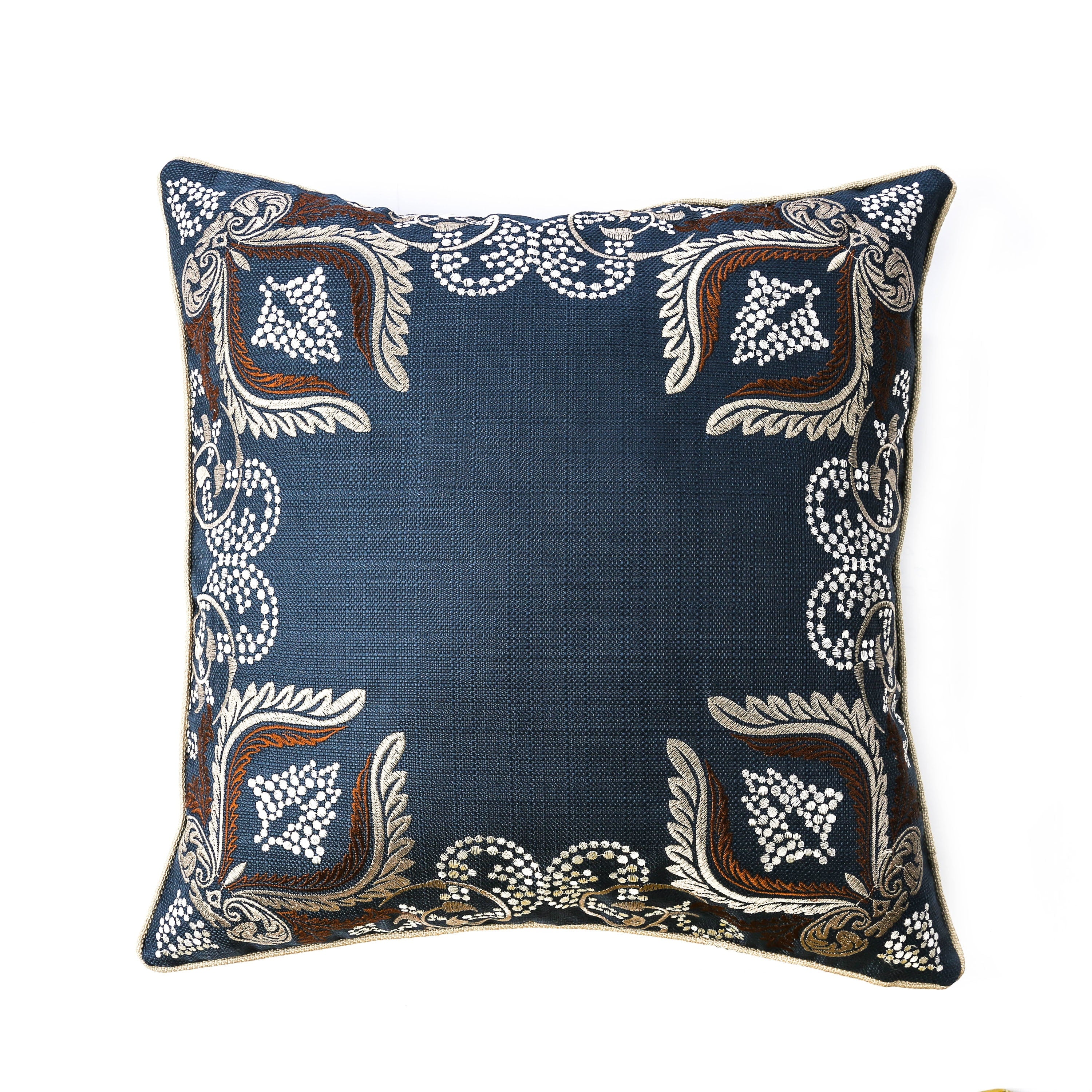 Furniture Of America Evers 20 Inch Navy Blue Decorative Throw Pillows Set Of 2