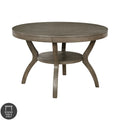 Yuma Rustic 48 Inch Grey Round Dining Table By Foa