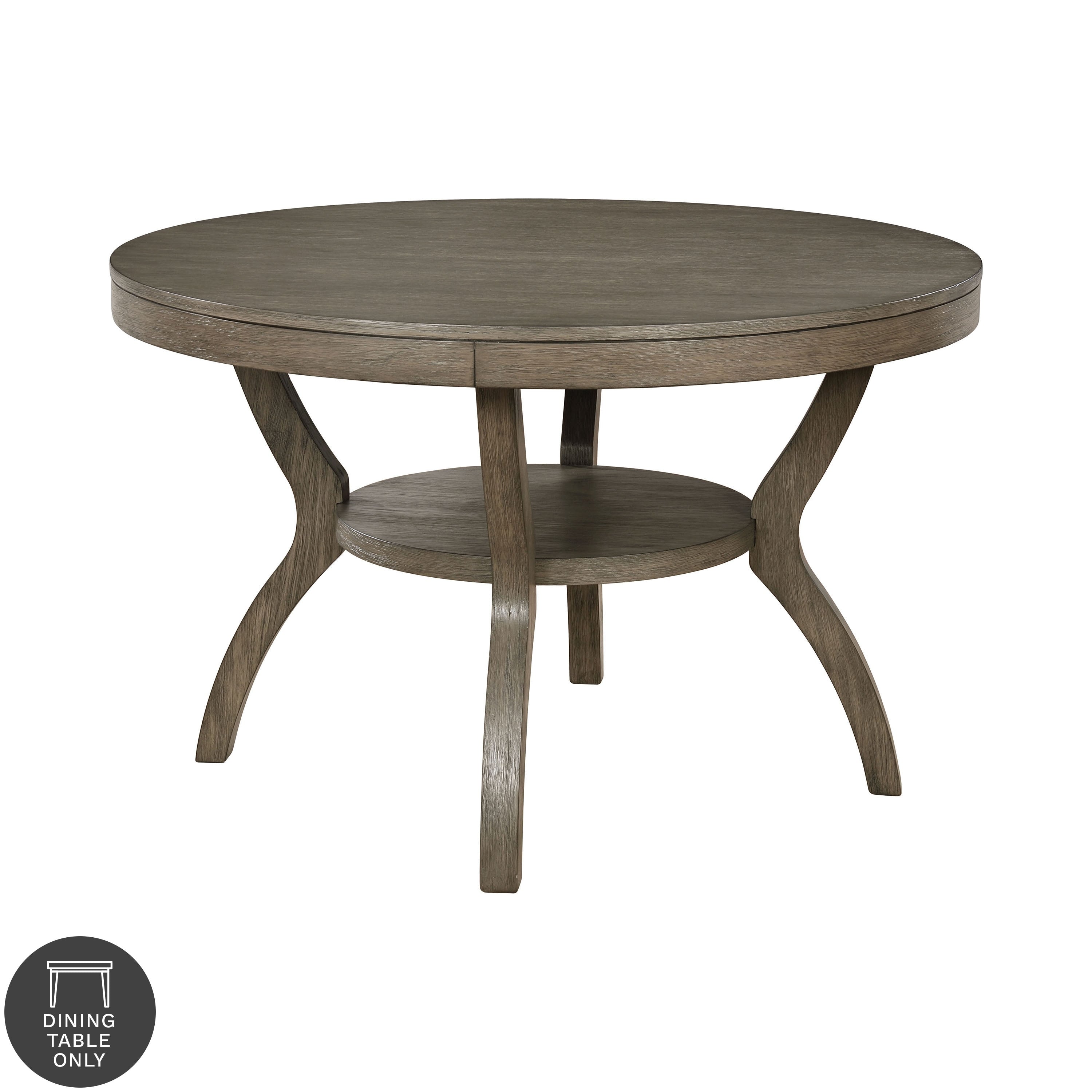 Yuma Rustic 48 Inch Grey Round Dining Table By Foa