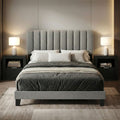 Furniture Of America Merro Modern 3 Piece Solid Wood Bedroom Set With 2 Nightstands