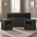 Furniture Of America Merro Modern 3 Piece Solid Wood Dresser And 2 Nightstand Bedroom Set