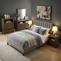 Furniture Of America Merro Modern 6 Piece Solid Wood Bedroom Set