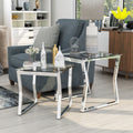 Furniture Of America Morfell Contemporary Chrome Nesting Tables