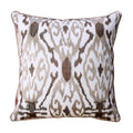 Furniture Of America Halea 20 Inch Latte Brown Ikat Throw Pillows Set Of 2