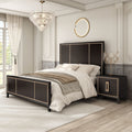 Furniture Of America Nyx Modern 2 Piece Espresso Solid Wood Queen Panel Bedroom Set