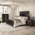 Furniture Of America Nyx Modern 3 Piece Espresso Solid Wood Queen Panel Bedroom Set