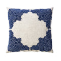 Furniture Of America Olivia Floral 20 Inch Indigo Blue Throw Pillows Set Of 2