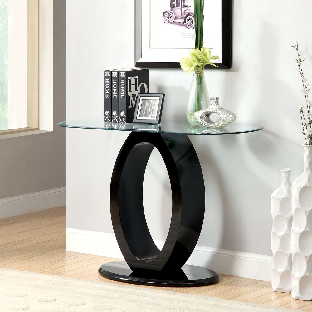 Furniture Of America Opelle Modern O Shaped Sofa Table