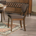Furniture Of America Oskam I Transitional Chocolate Side Chair Set Of 2