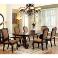 Furniture Of America Oskarre Iii Brown Cherry 7 Piece Formal Dining Set