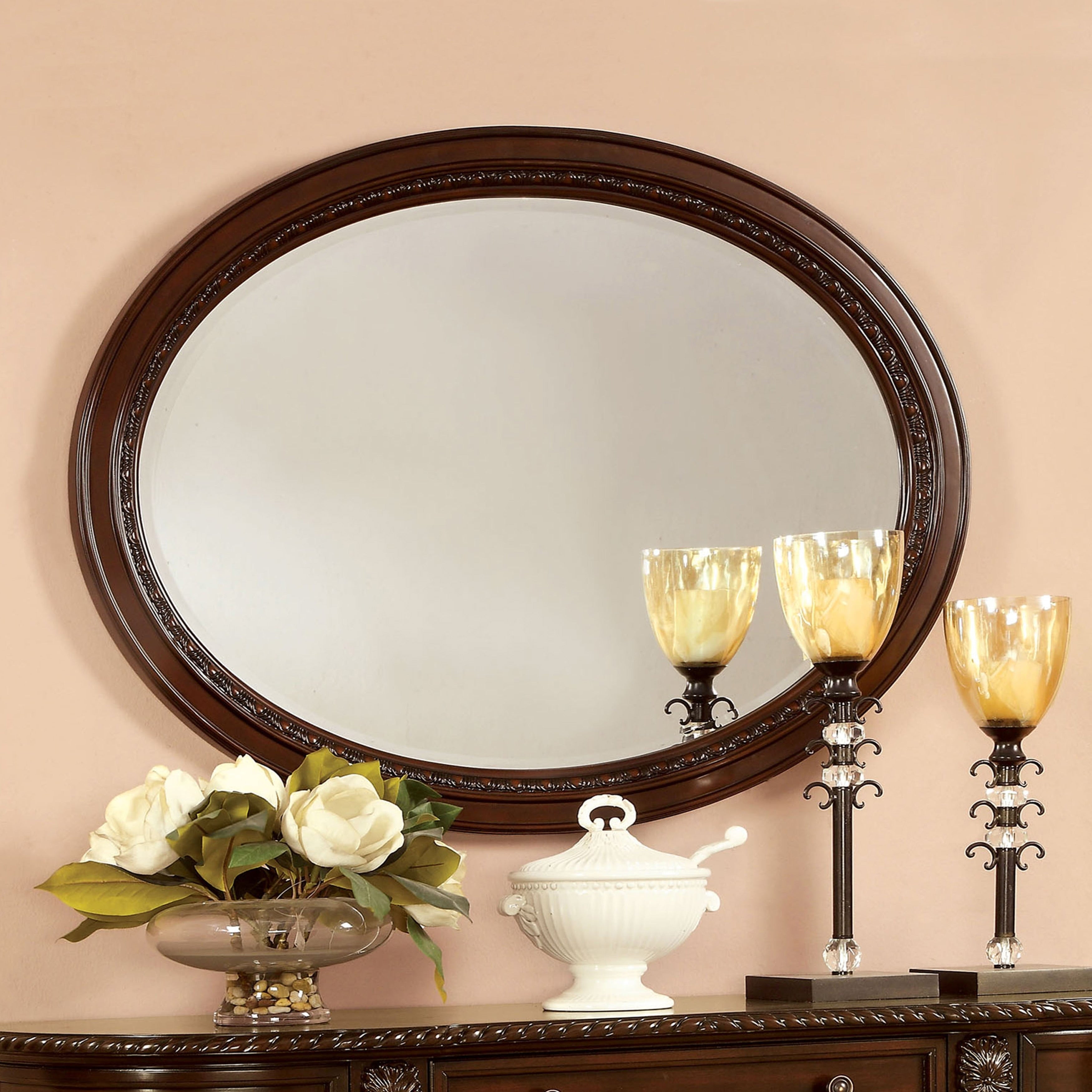 Furniture Of America Oskarre Oval Mirror