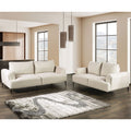 Furniture Of America Paola Mid Century Modern 2 Piece Beige Chenille Adjustable Sofa Setwith Extendable Back