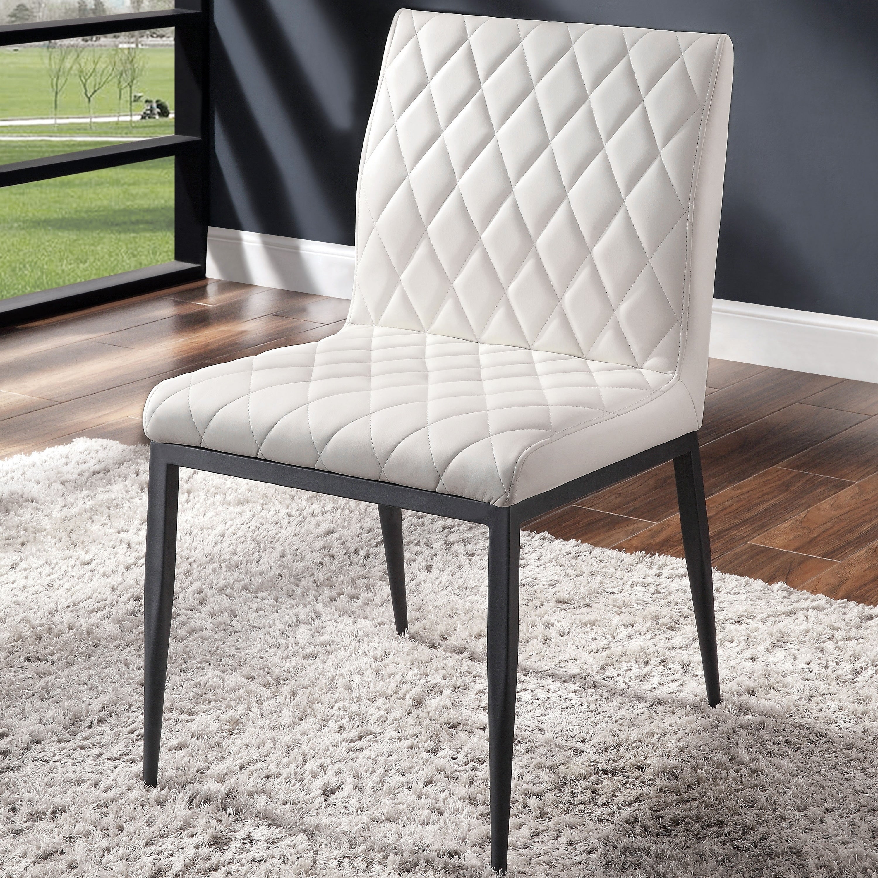 Furniture Of America Payn Contemporary Ivory Side Chair Set Of 2