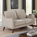 Furniture Of America Pelteker Mid Century Modern Chenille Loveseat