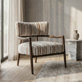 Furniture Of America Premier Modern 28 Inch Premium Upholstered Fully Assembled Angled Arm Chair