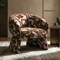 Furniture Of America Premier Modern 31 Inch Premium Upholstered Barrel Fully Assembled Accent Chair