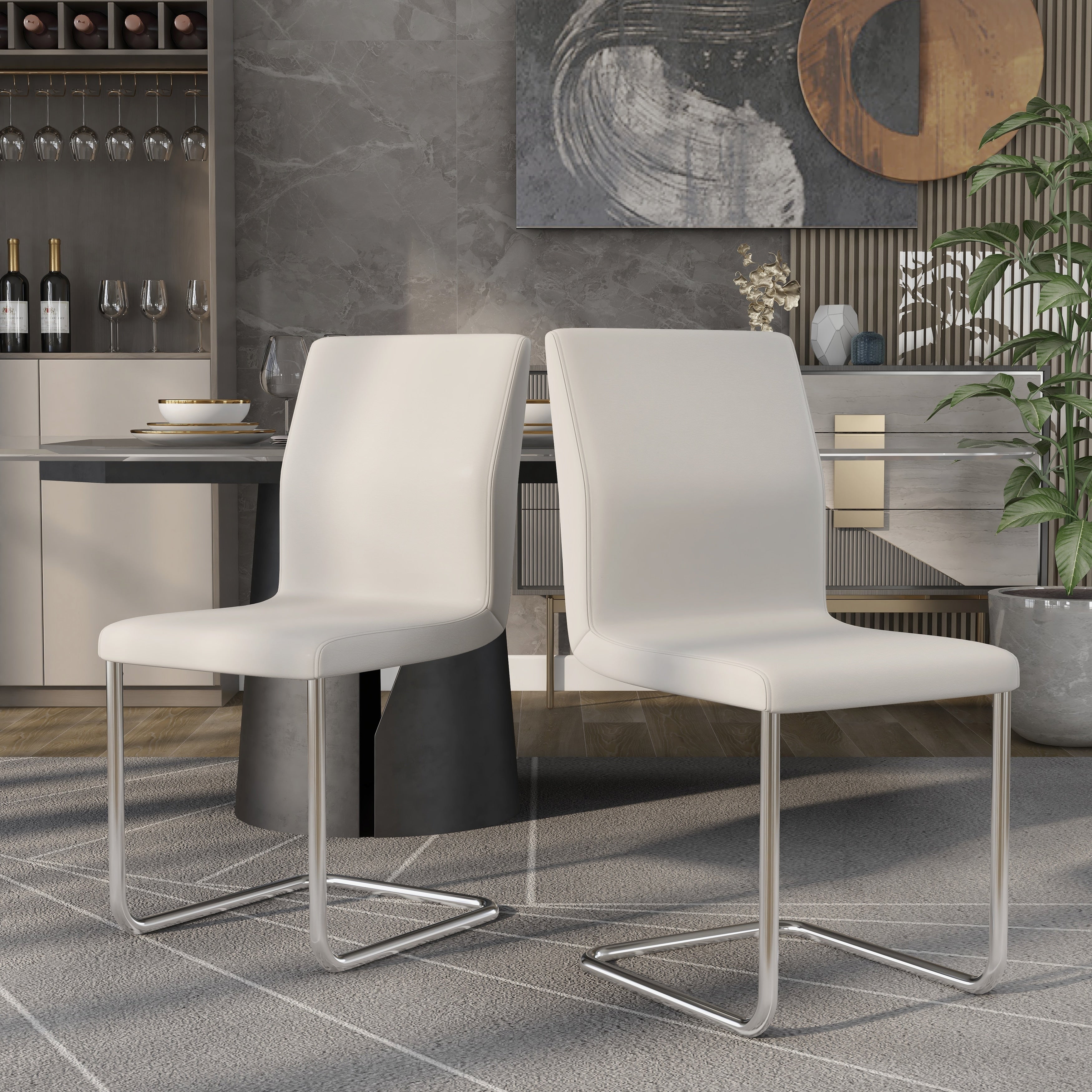 Furniture Of America Olgette Contemporary Dining Chair Set Of 2