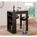 Furniture Of America Miura Modern Cappuccino Multi Storage Bar Table