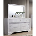 Adielle Contemporary White 2 Piece Dresser And Mirror Set By Foa