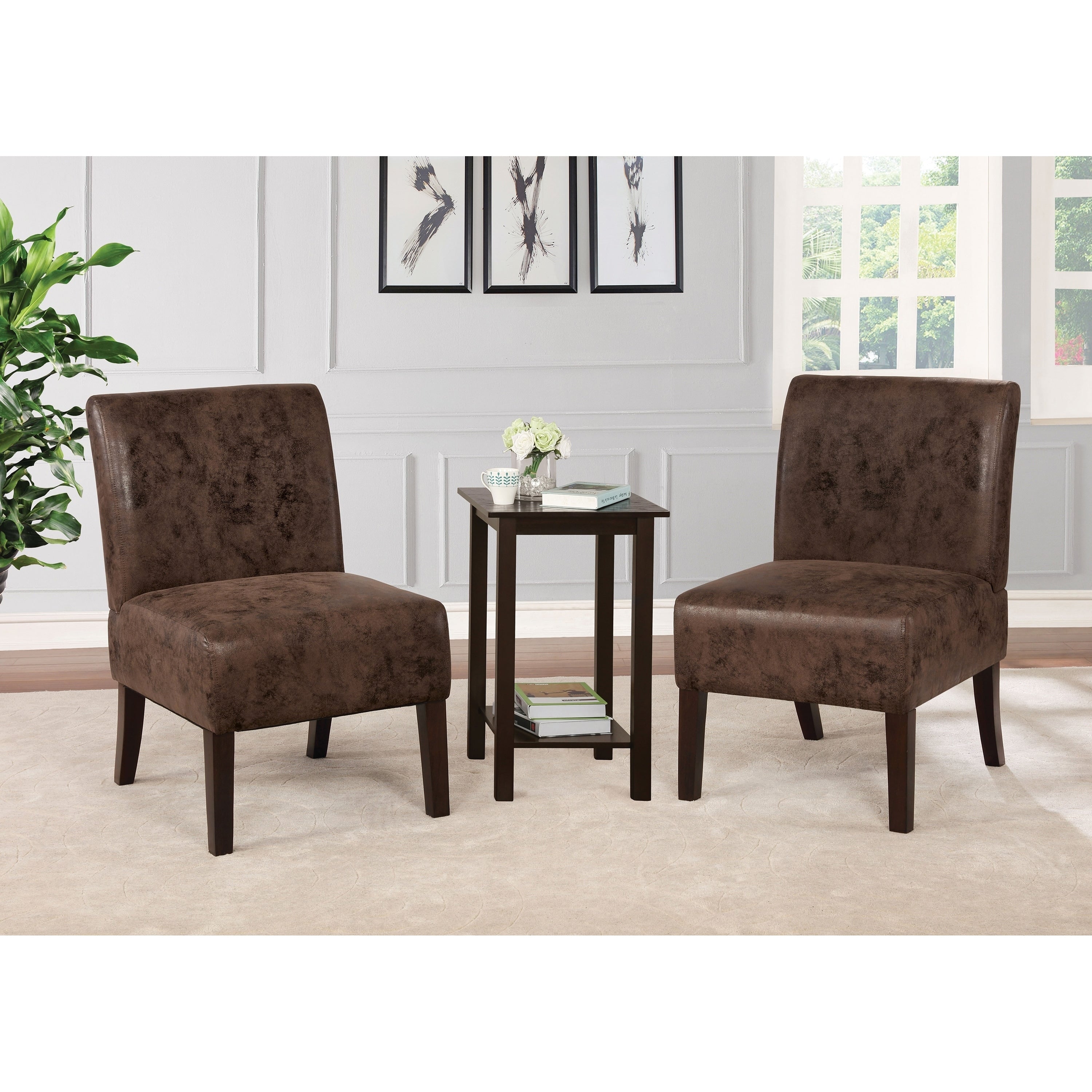 Copper Grove Sebaiera 3 Piece Accent Table And Chairs Set